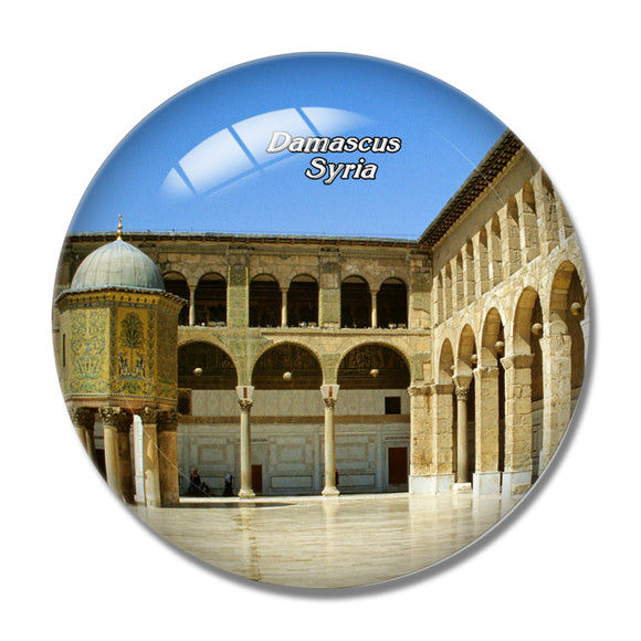 Azm Palace Damascus Syria 3D Fridge Magnet Crystal Glass