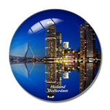 Holland Rotterdam 3D Fridge Magnet Crystal Glass