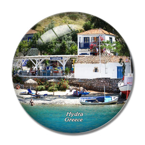 Hydra Greece 3D Fridge Magnet Crystal Glass