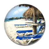 Baby Beach San Nicolas Aruba 3D Fridge Magnet Crystal Glass