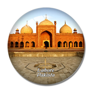 Badshahi Mosque Lahore Pakistan 3D Fridge Magnet Crystal Glass