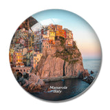 Manarola Cinque Terre Italy 3D Fridge Magnet Crystal Glass