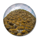 Nuraghe Losa Abbasanta Sardinia 3D Fridge Magnet Crystal Glass