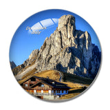 Passo Giau Dolomites Italy 3D Fridge Magnet Crystal Glass