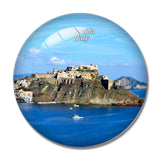 Procida 3D Fridge Magnet Crystal Glass