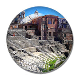 Roman Theatre Catania Italy 3D Fridge Magnet Crystal Glass