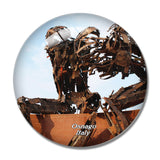 Rusty Robot Osnago Italy 3D Fridge Magnet Crystal Glass