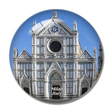 Santa Croce Church Florence Italy 3D Fridge Magnet Crystal Glass