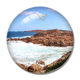 Sardinia Italy 3D Fridge Magnet Crystal Glass