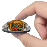 Sicily Cathedral Modica Italy 3D Fridge Magnet Crystal Glass