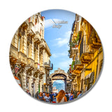 Sicily Taormina Italy 3D Fridge Magnet Crystal Glass