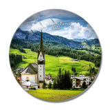St Leonhard South Tyrol 3D Fridge Magnet Crystal Glass