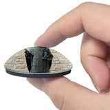 St Nicholas Statue Bari Italy 3D Fridge Magnet Crystal Glass