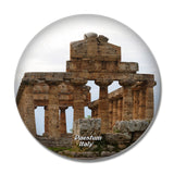 Temple Paestum Italy 3D Fridge Magnet Crystal Glass