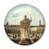 Turin Square Italy 3D Fridge Magnet Crystal Glass