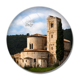 Tuscany Prato Abbey Italy 3D Fridge Magnet Crystal Glass