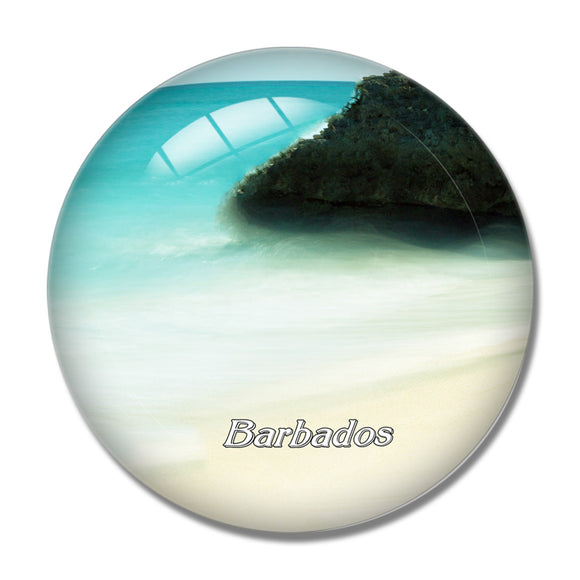 Barbados 3D Fridge Magnet Crystal Glass