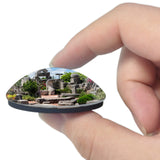 USA America Coral Castle Miami 3D Fridge Magnet Crystal Glass