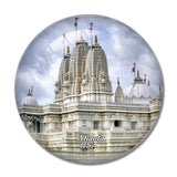 USA America indu Temple Atlanta 3D Fridge Magnet Crystal Glass