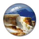 USA America Mammoth Yellowstone Park 3D Fridge Magnet Crystal Glass