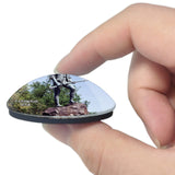 USA America Minuteman Statue Lexington 3D Fridge Magnet Crystal Glass