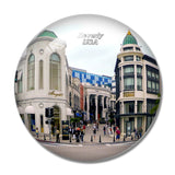 USA America Rodeo Drive Beverly 3D Fridge Magnet Crystal Glass
