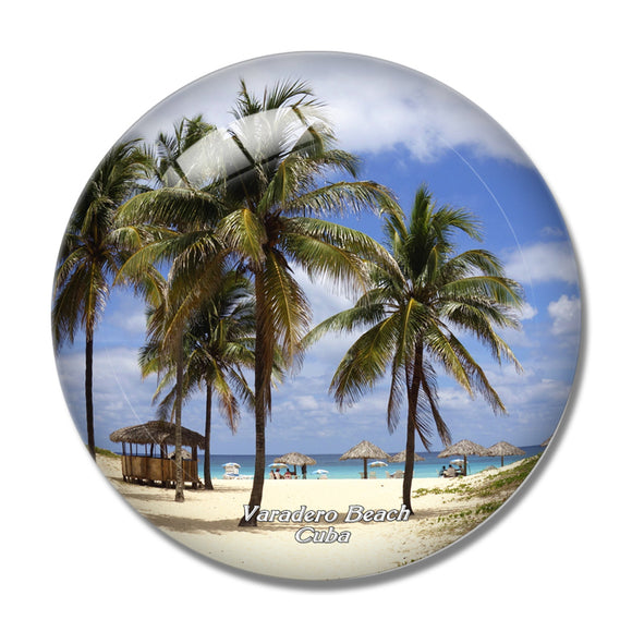 Varadero Beach Cuba 3D Fridge Magnet Crystal Glass