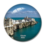 Vieste Italy 3D Fridge Magnet Crystal Glass