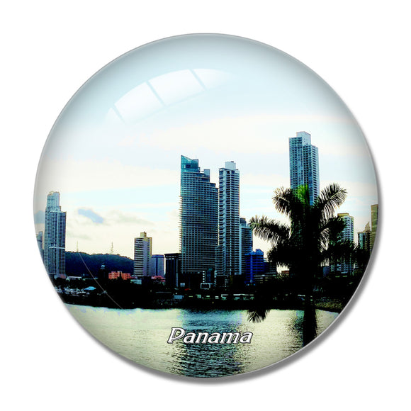 Panama 3D Fridge Magnet Crystal Glass