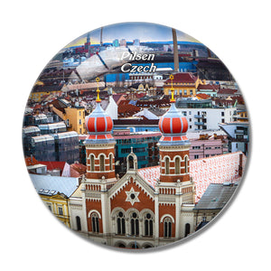 Czech Pilsen 3D Fridge Magnet Crystal Glass