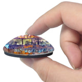 Czech Prague Castle 3D Fridge Magnet Crystal Glass