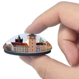 Czech Tower Cathedral Landscape Prague 3D Fridge Magnet Crystal Glass