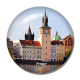 Czech Tower Cathedral Landscape Prague 3D Fridge Magnet Crystal Glass