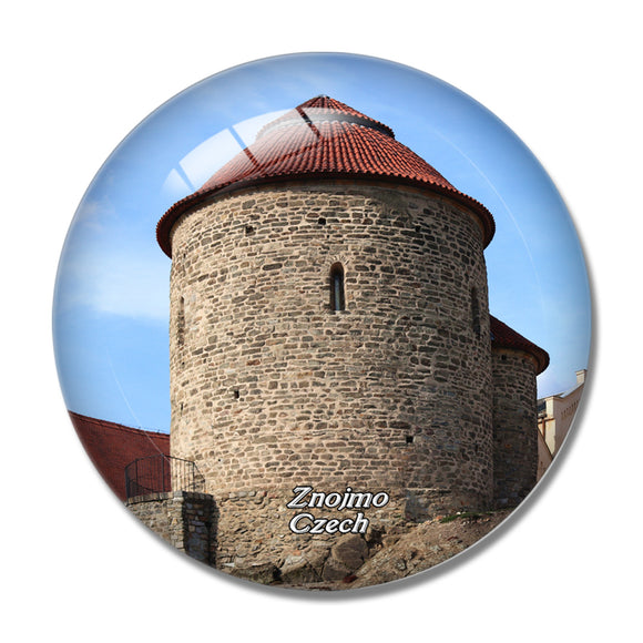 Czech Znojmo 3D Fridge Magnet Crystal Glass