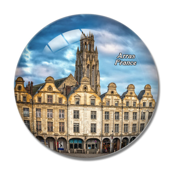 France Arras 3D Fridge Magnet Crystal Glass