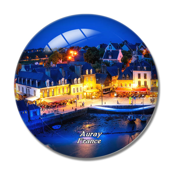 France Auray 3D Fridge Magnet Crystal Glass