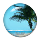 Bavaro Beach Punta Cana Dominica 3D Fridge Magnet Crystal Glass