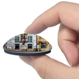 France Auxerre Urban 3D Fridge Magnet Crystal Glass