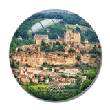 France Beynac Castle Perigord Dordogne 3D Fridge Magnet Crystal Glass