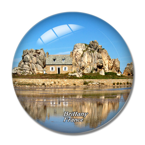 France Brittany Atlantic Coast 3D Fridge Magnet Crystal Glass