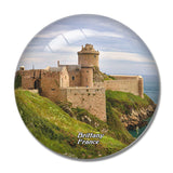 France Brittany Castle 3D Fridge Magnet Crystal Glass