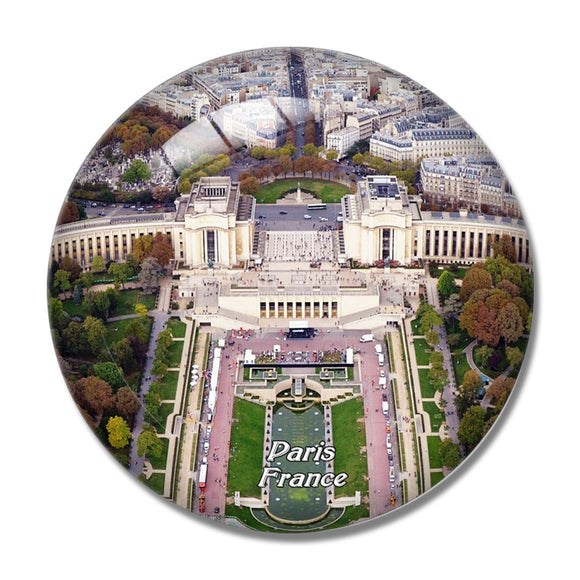 France Chaillot's Palace Paris 3D Fridge Magnet Crystal Glass