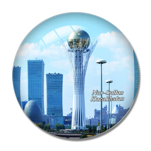 Bayterek Tower Nur-Sultan Kazakhstan 3D Fridge Magnet Crystal Glass