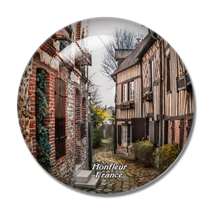 France Honfleur 3D Fridge Magnet Crystal Glass