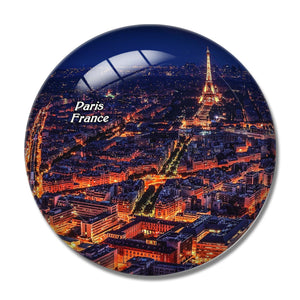 France Night Paris 3D Fridge Magnet Crystal Glass