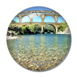 France Pont Du Gard 3D Fridge Magnet Crystal Glass