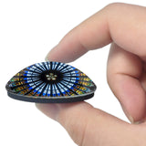 France Rose Window Strasbourg Cathedral 3D Fridge Magnet Crystal Glass