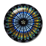 France Rose Window Strasbourg Cathedral 3D Fridge Magnet Crystal Glass