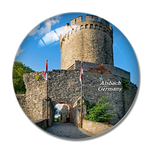 Germany Alsbach Castle 3D Fridge Magnet Crystal Glass