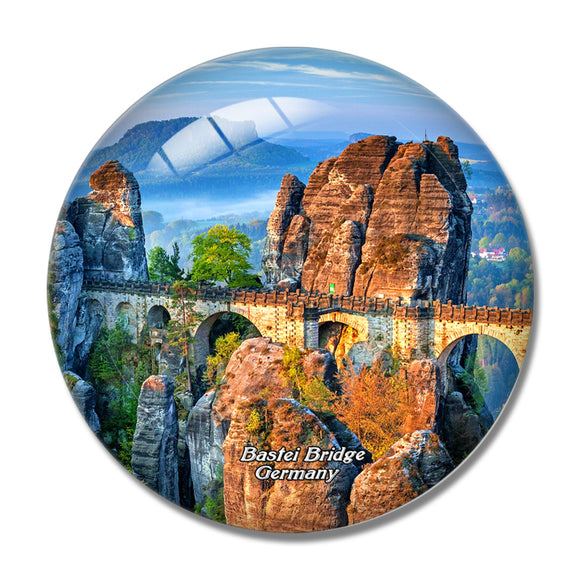 Germany Bastei Bridge 3D Fridge Magnet Crystal Glass